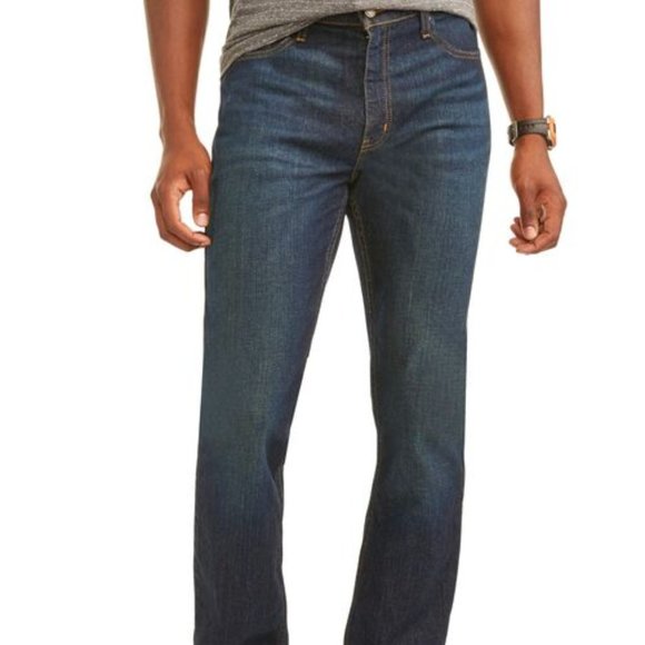 Men's Dark Denim Slim Fit Jeans W36 x L30 - Picture 2 of 11